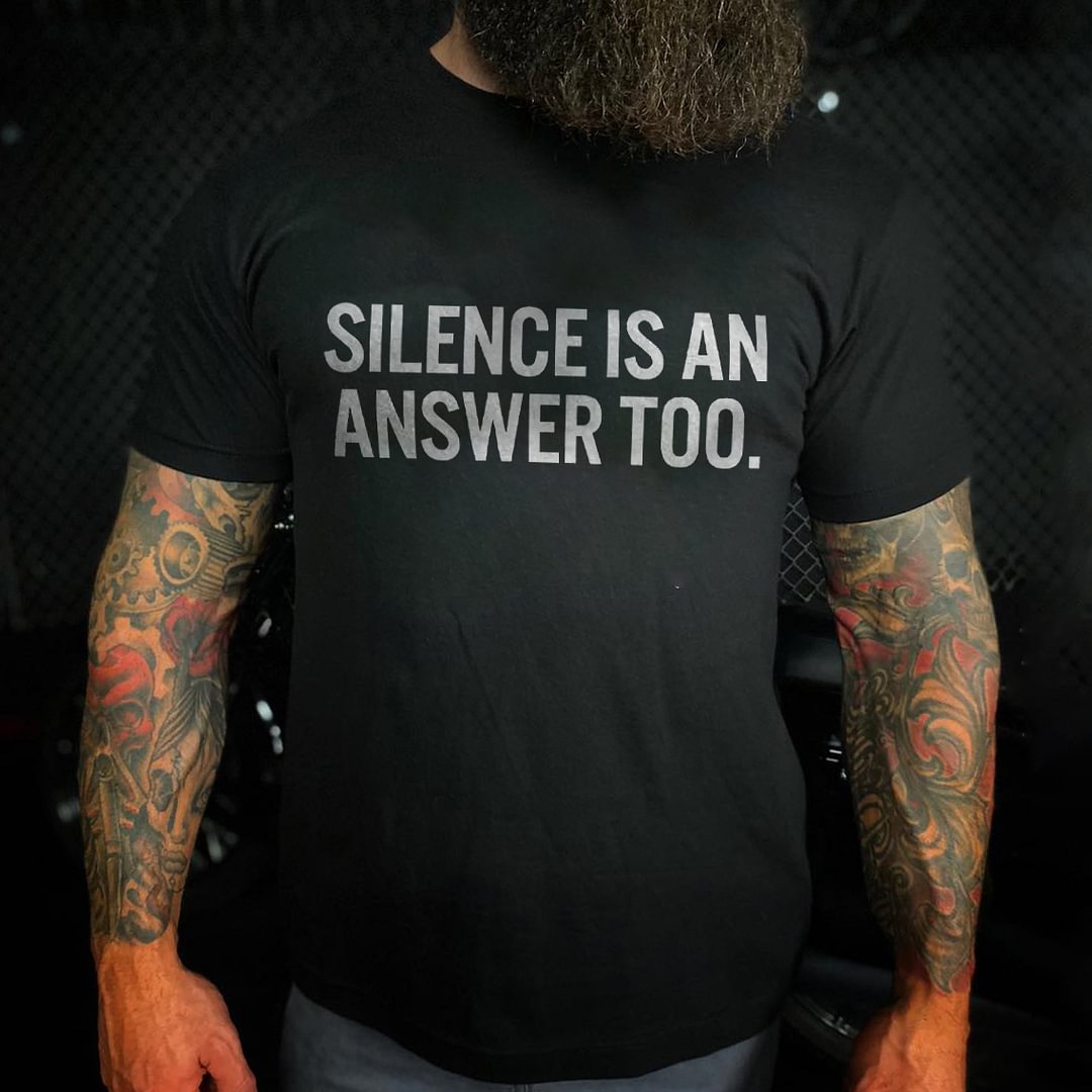 Livereid Silence Is Answer Too T-shirt - Livereid