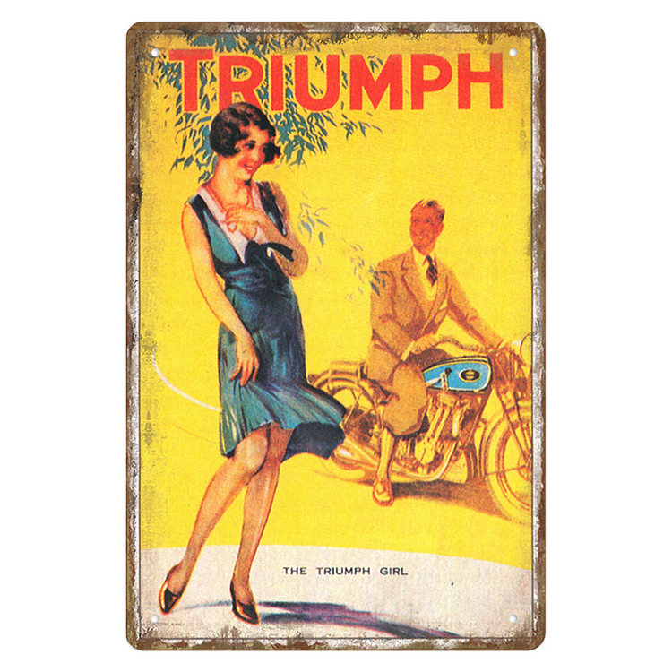 Triumph Motorcycle - Vintage Tin Signs