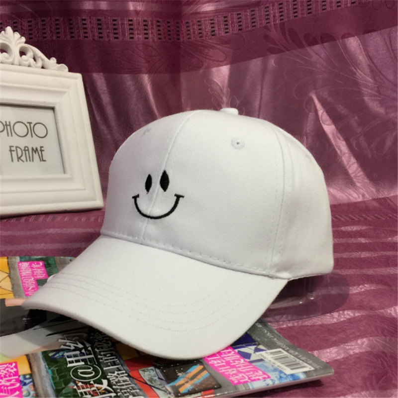 Embroidery smiley baseball cap hip hop hat - Neojana