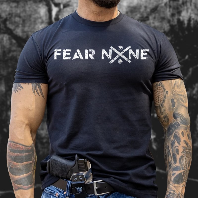 Livereid Fear None Printed Men's T-shirt - Livereid