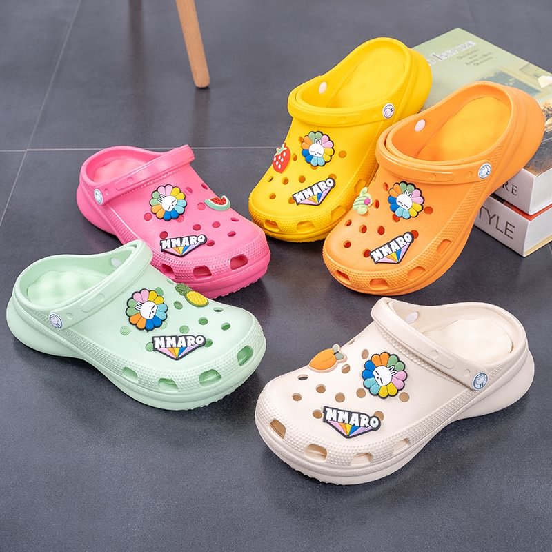 Women's Childlike Plartfrom Light And Comfortable Clogs With Thick Soles - vzzhome
