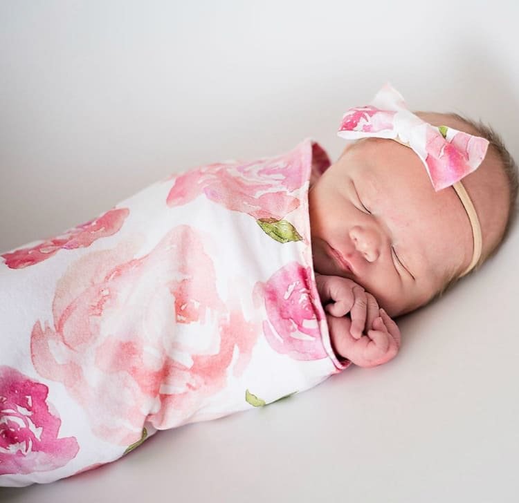  Adorable Reborn Baby Swaddle Blanket and Headband Accessories Gift Set - Reborndollsshop.com®-Reborndollsshop®