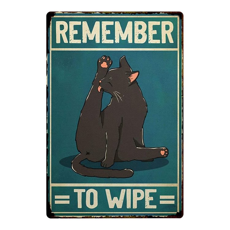 Black Cat - Vintage Tin Signs