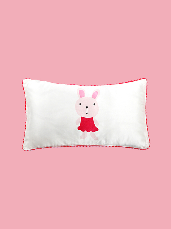 Miss Bunny Single Side Silk Pillowcase For Kids