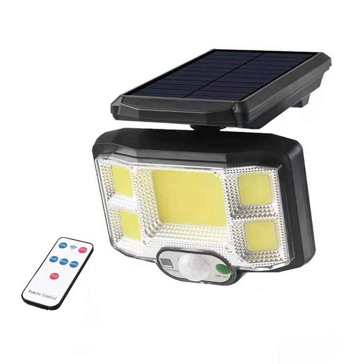 LED/COB Remote Control Solar Wall Light Outdoor Security Light Wall Lamp