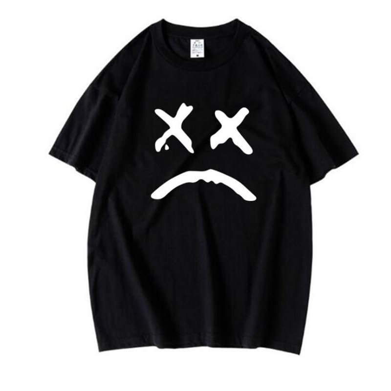 Sad Face Loose T-shirt(1.0) / Techwear Club / Techwear