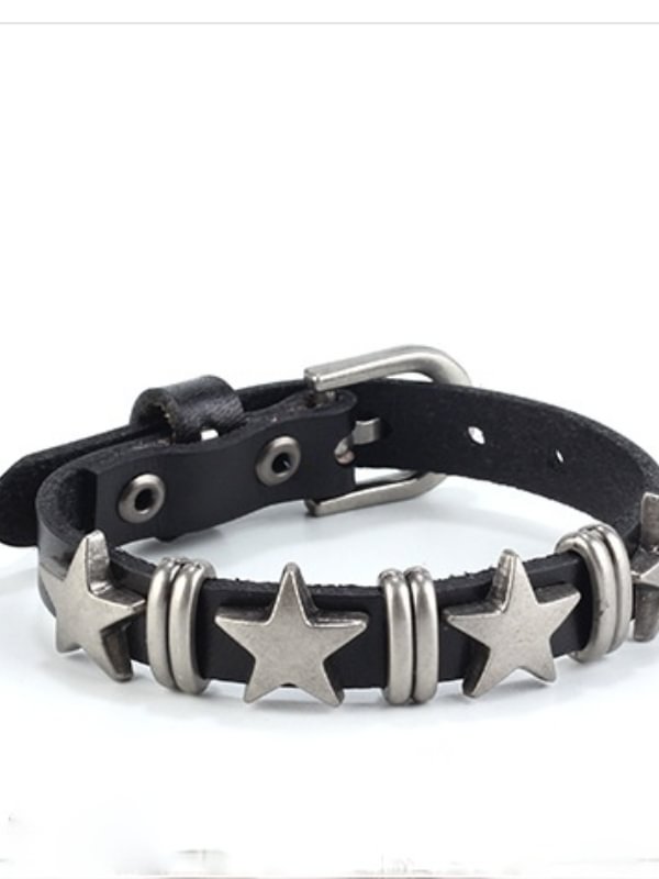 Punk Alloyed Star Adjustable Bracelet