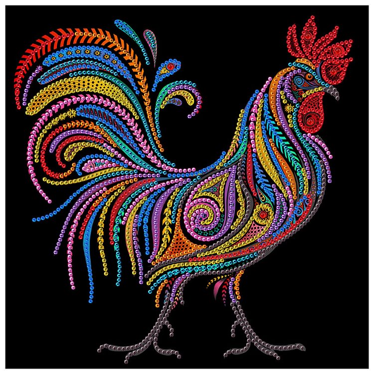 Chicken - Special Shaped Diamond Painting - 30*30CM