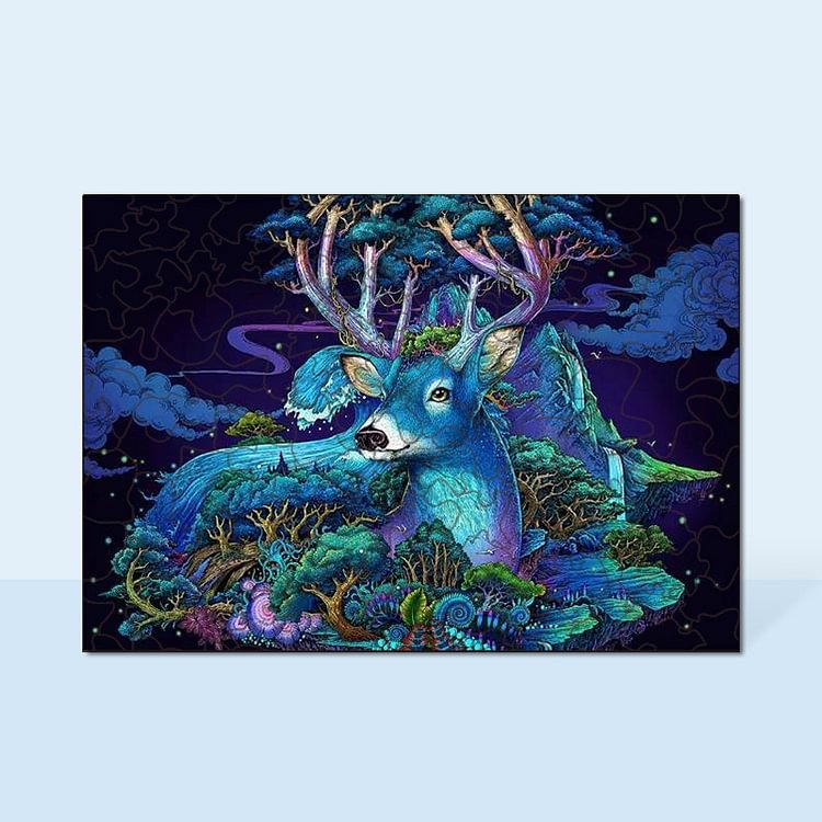 Forest deer Wooden Jigsaw Puzzle