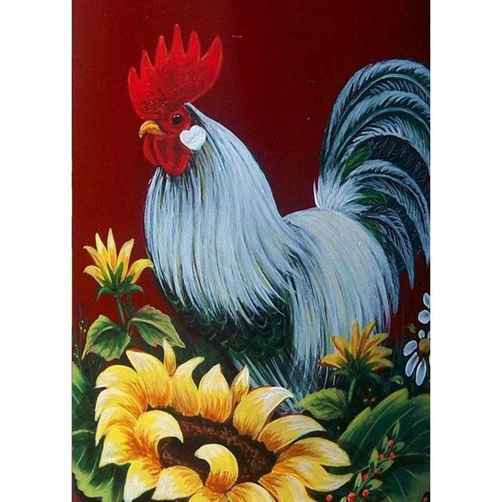 Full Round Diamond Painting Rooster (40*30cm)