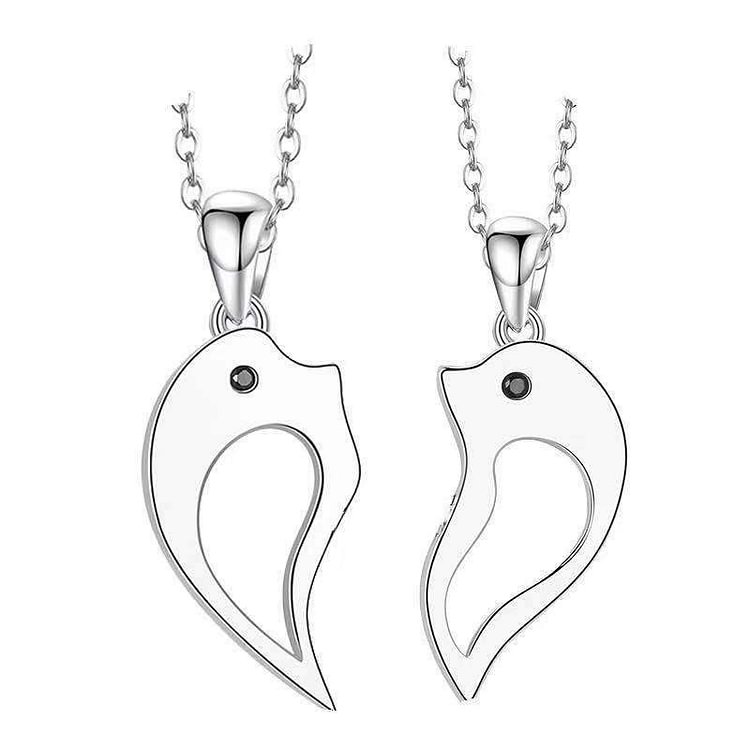 PIGGOODS Dolphin Love Magnetic Necklaces-Mayoulove