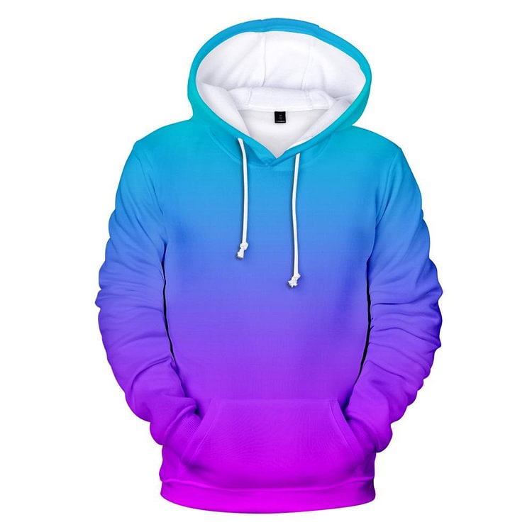 Gradual Change 3D Hoodie Dropstring Sweatshirt-Mayoulove