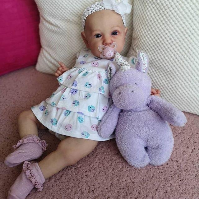 Preemie Reborn Doll, Reborn Girl Mini Toddler Baby Dolls 12 inch Real Life Reborn Baby Doll Greta that Look Real -Creativegiftss® - [product_tag]