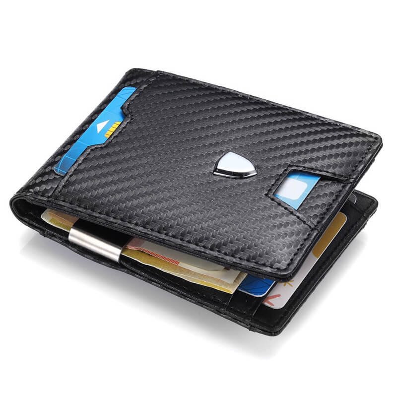 RFID Blocking Bifold Slim Card Holder Classic Men Wallet、、sdecorshop