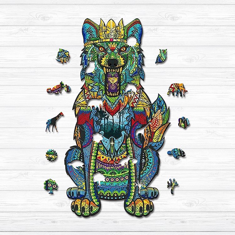 Wolf King Wooden Jigsaw Puzzle