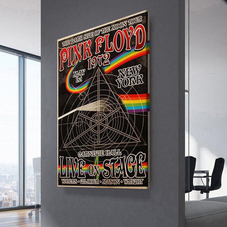 Pink Floyd The Dark Side of the Moon Tour Canvas Wall Art
