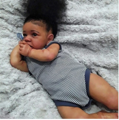  20'' African American Baby Doll Girl Diana, Reborn Dolls Shop Realistic Gifts for Kids Toy - Reborndollsshop.com-Reborndollsshop®