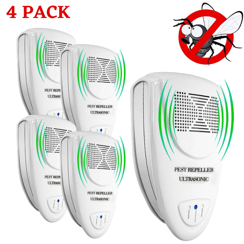 Ultrasonic Fly Repellent - Pack Of 4 Deterrent Devices - Get Rid Of Flies In 48 Hours、shopify、sdecorshop