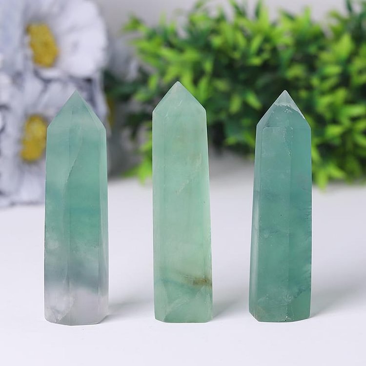 Natural Green Fluorite Towers Points Bulk Healing Tower Crystal wholesale suppliers