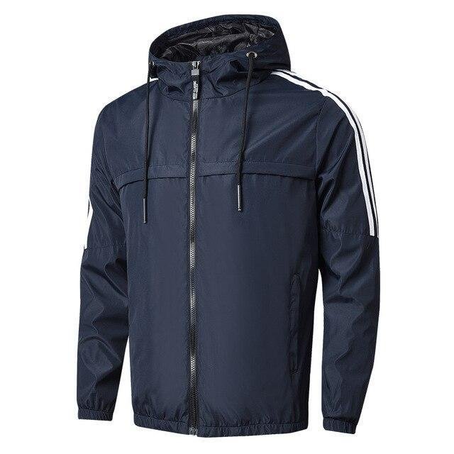 Men Autumn New Casual Hooded Warm Outwear Jacket Coat For Men Teens Zipper Bomber Sport Style Jacket OverCoat-Corachic