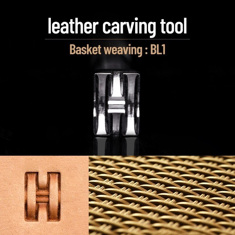 Basket Weaing Leathercraft Carving Stamp Tool