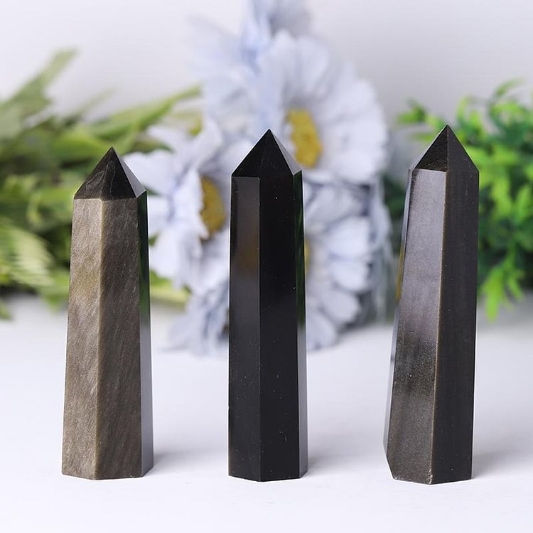 Golden Obsidian Point Healing Towers Points Bulk Crystal wholesale suppliers