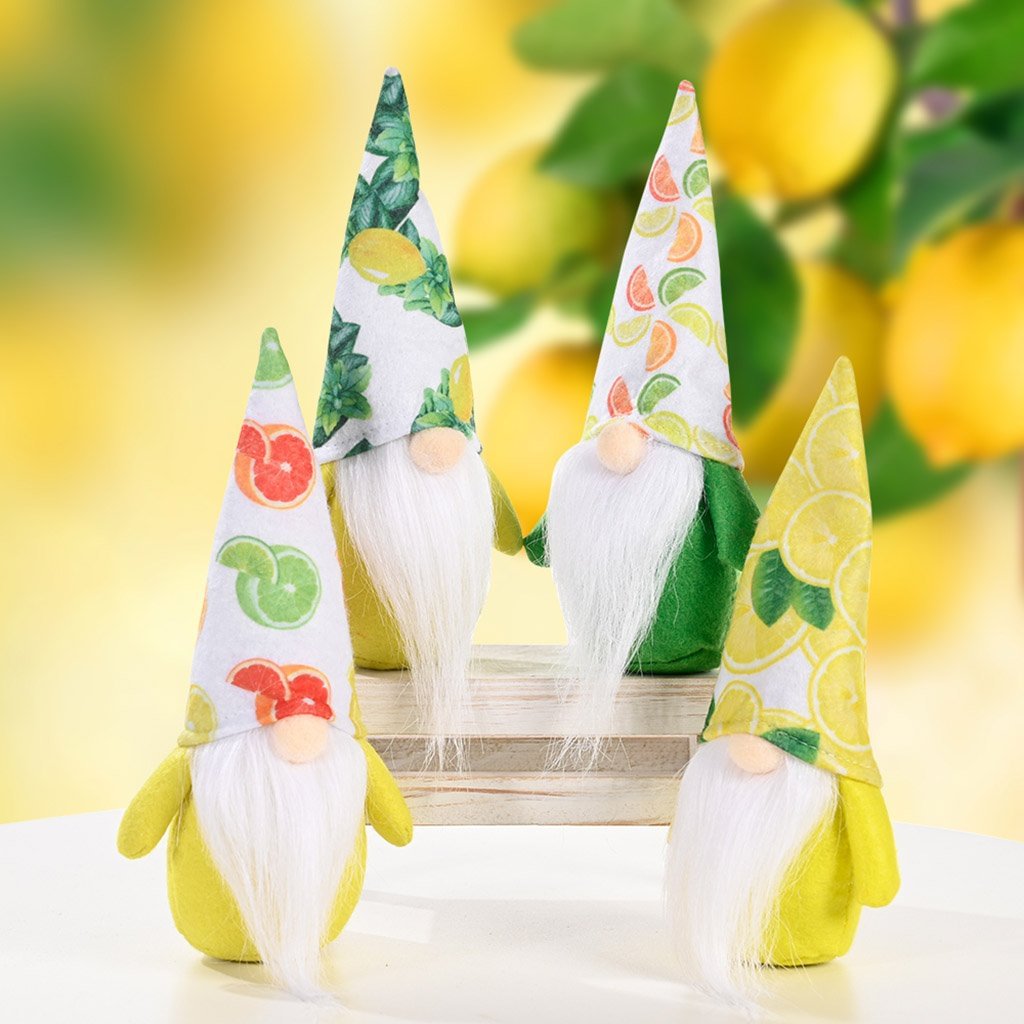 Fruit-themed Plush Gnome For Holiday Gift And Decoration、、sdecorshop
