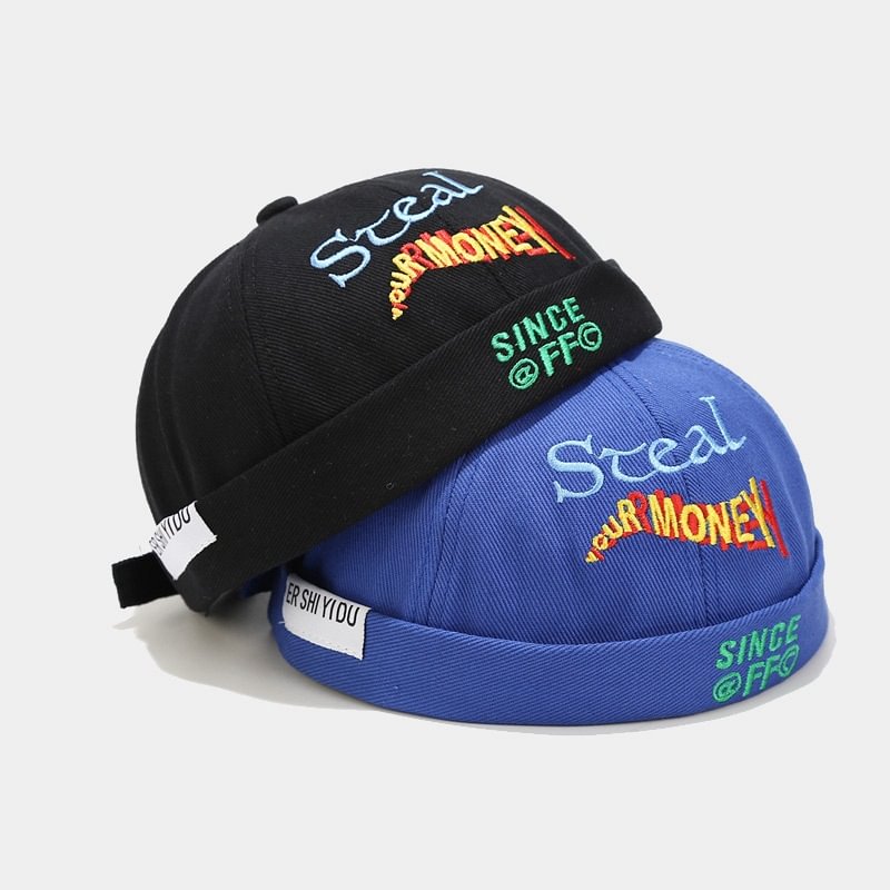 Personalized Hip Hop Alphabet Embroidered Hat / Techwear Club / Techwear