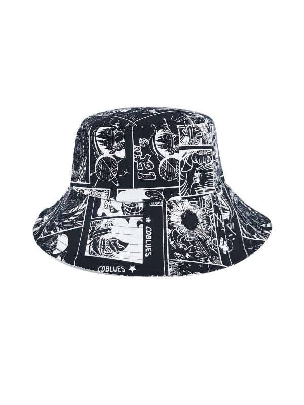 Anime Graphic Printed Fisherman Hat