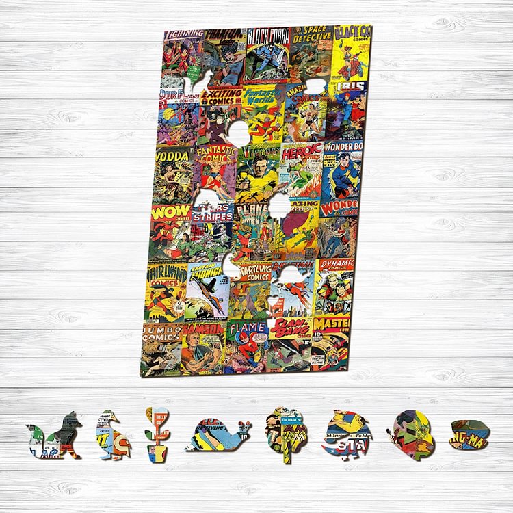 Comics Collection Wooden Puzzle