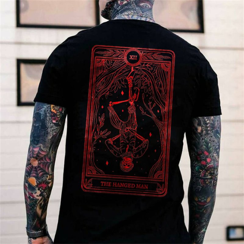 UPRANDY Up-side Down Skull Printing Men's T-shirt Designer -  UPRANDY