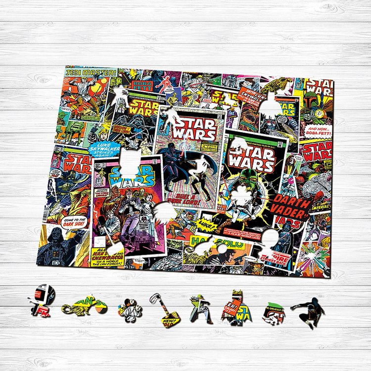 Star Wars Comic Books Wooden Puzzle