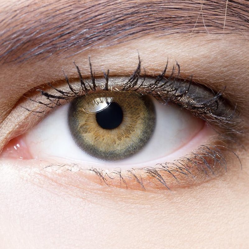 NEBULALENS Fragrant Honey Brown Yearly Colored Contacts Dark Eyes Light