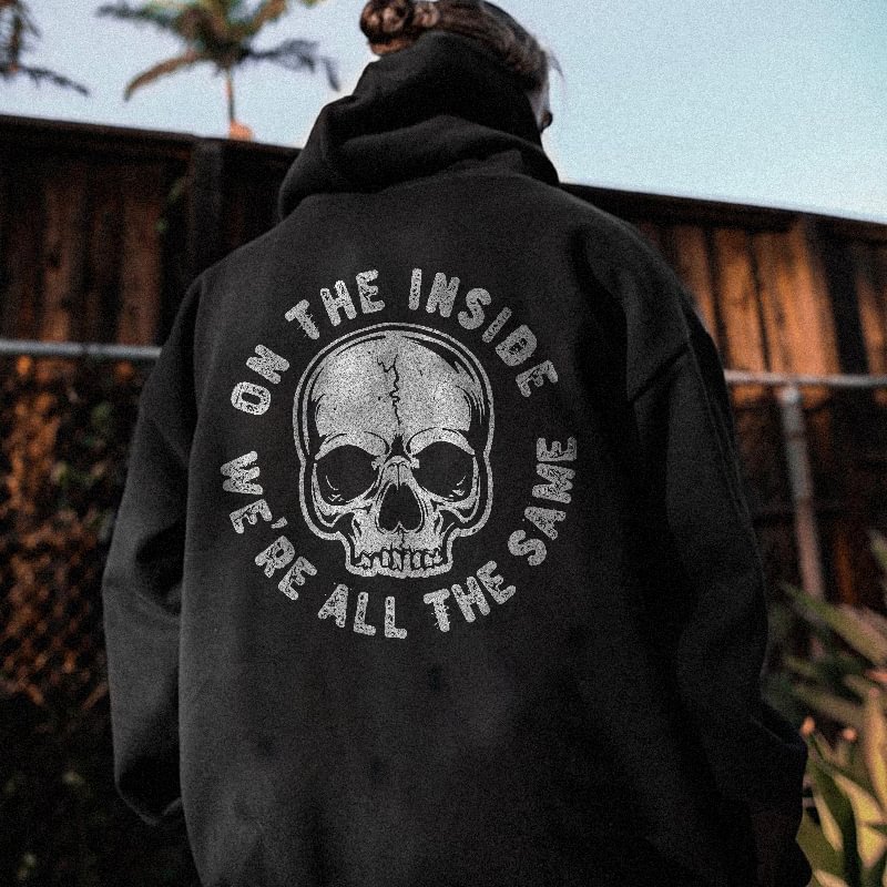 UPRANDY On The Inside We're All The Same Men's Hoodie -  UPRANDY