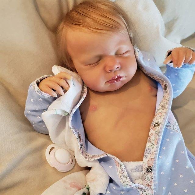  20''  Saraly Truly Reborn Baby Doll with "Heartbeat" and Coos - Reborndollsshop.com®-Reborndollsshop®