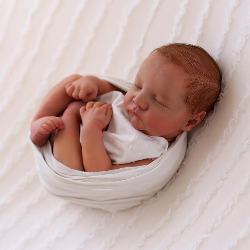 [Silicone Baby]12'' Boy Hilary, Cute Real Life Reborn Soft Sleeping Full Silicone Baby Dolls 2022