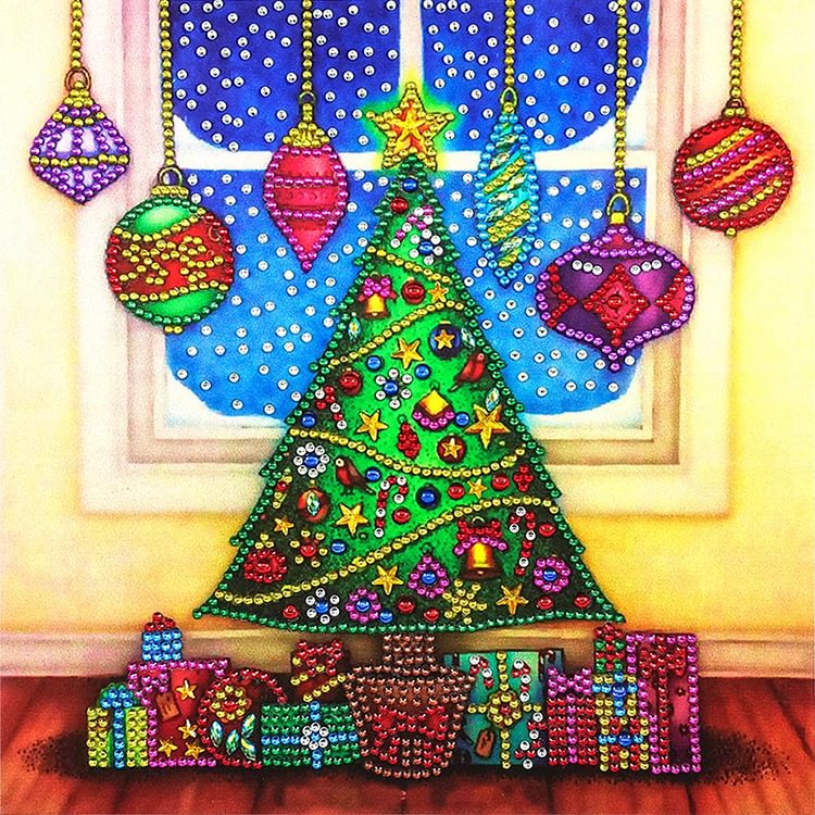 Christmas Tree - Special Shaped Diamond Painting - 30*30CM