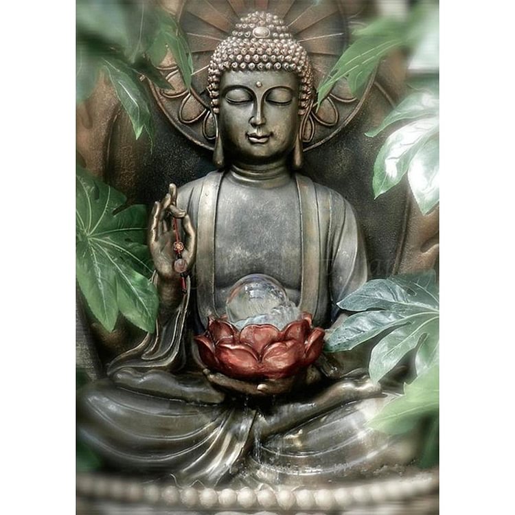 Buddha Statues - Round Drill Diamond Painting - 30*40CM