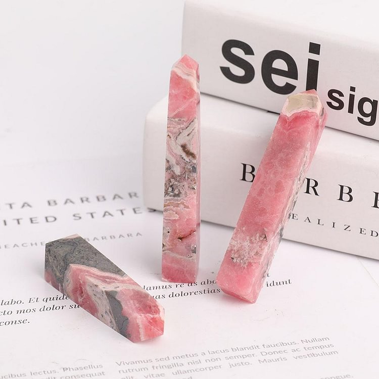 Set of 3 Rhodochrosite Towers Points Bulk Crystal wholesale suppliers