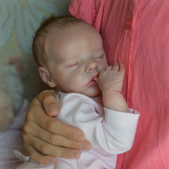 17'' Named Macy Reborn Baby Doll with "Heartbeat" and Sound