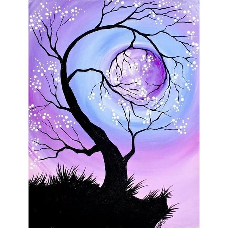Fantasy Tree - Full Round Drill Diamond Painting - 40x30cm(Canvas)