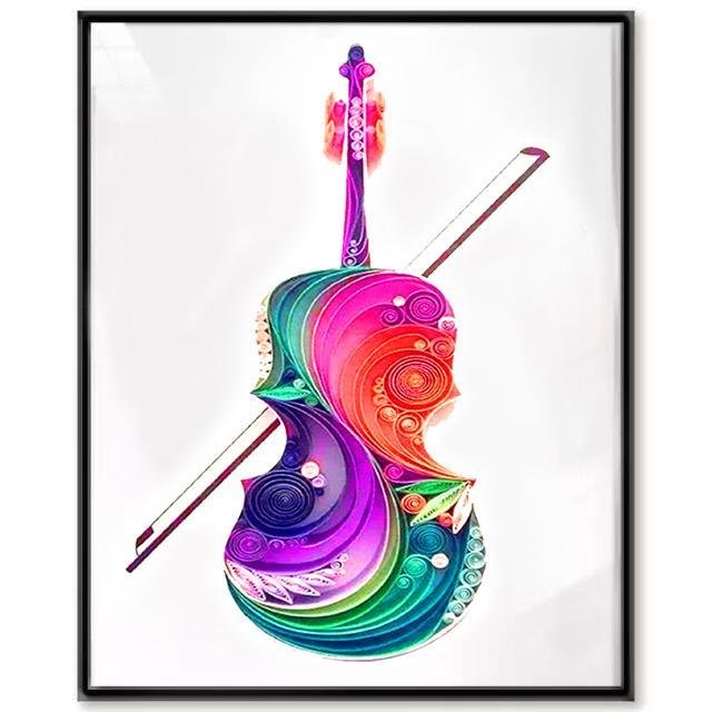 JEFFQUILLING™-JEFFQUILLING™ Paper Filigree painting Kit- Violin