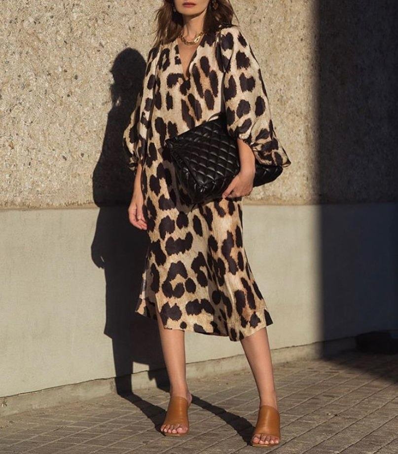 Wild Woman Leopard Print Dress--vocosishoes
