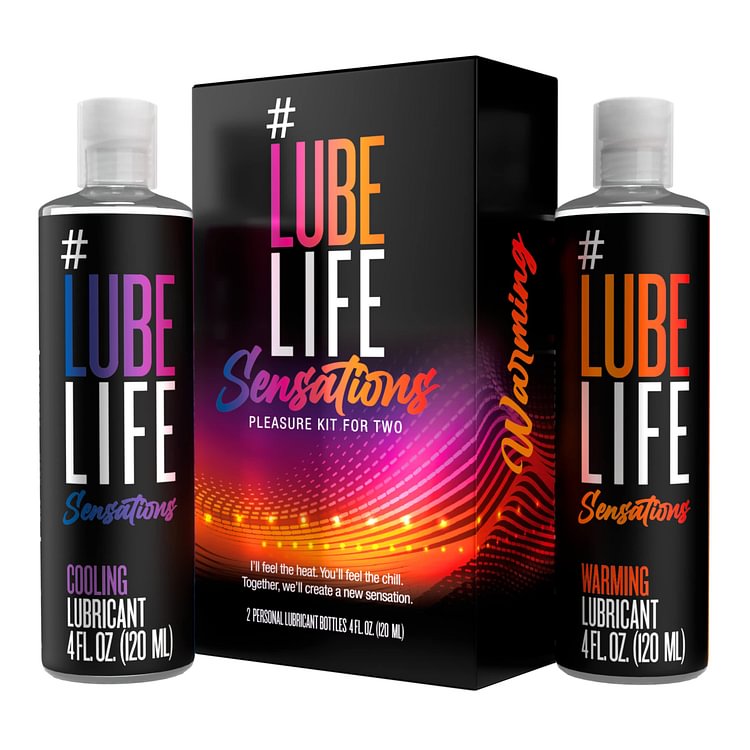 LubeLife Sensations Kit Couples Personal Lubricant-4Fl Oz(Pack of 2)