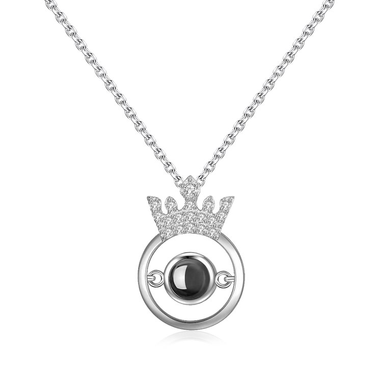 For Daughter - S925 Crown Dance Projective Necklace
