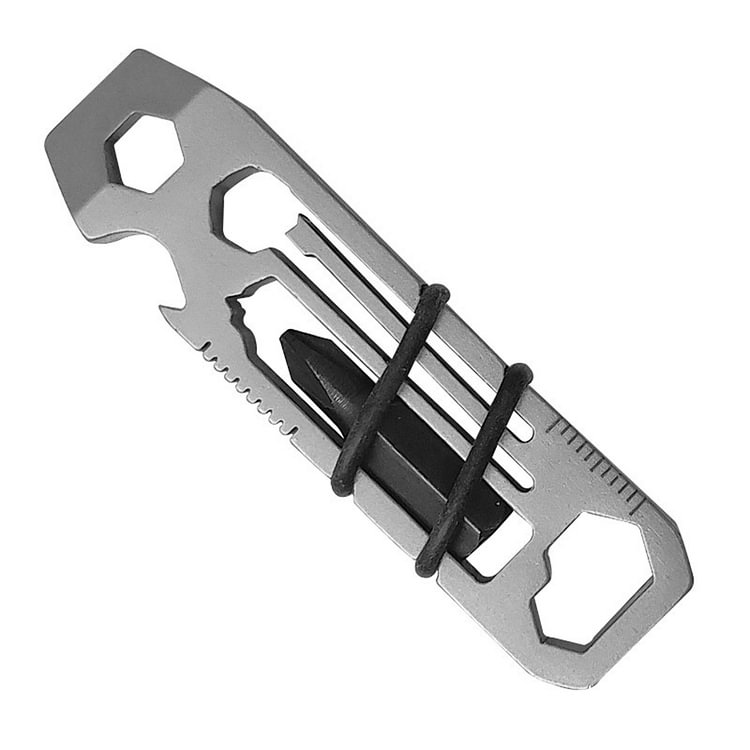 6 In 1 Edc Keychain Tool Outdoor Pocket Bottle Opener Multi-Function Wrench