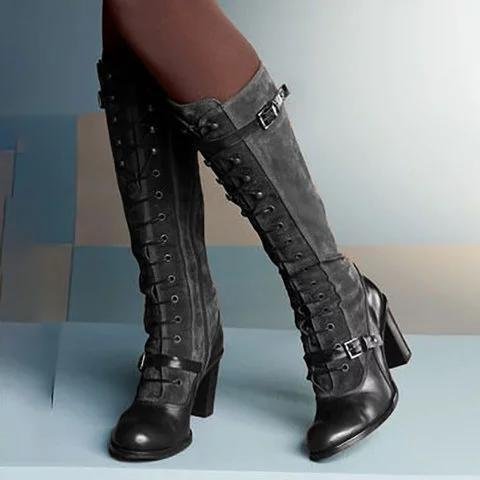 Women's Vintage Lolita Style Boots-Corachic