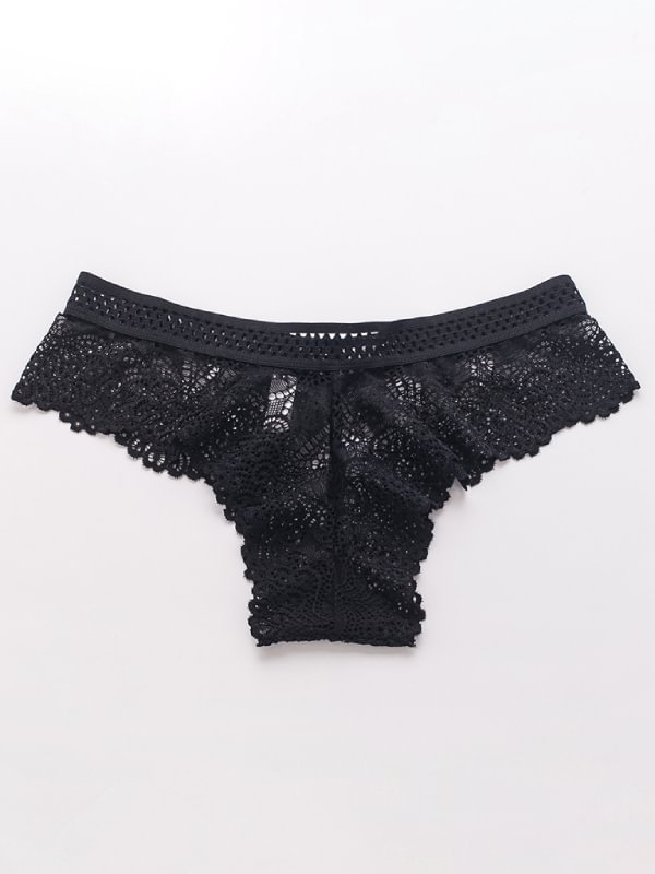 Transparent Lace Net Yarn Panty-Icossi