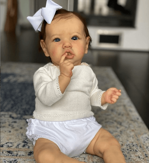 Cute Little Mini Reborns Life Like Silicone Reborn Baby Doll Girl 12'' Olga by Creativegiftss® 2022 -Creativegiftss® - [product_tag]