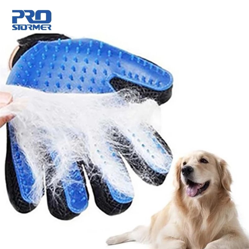 Dog Pet Grooming Glove Silicone Cats Brush 